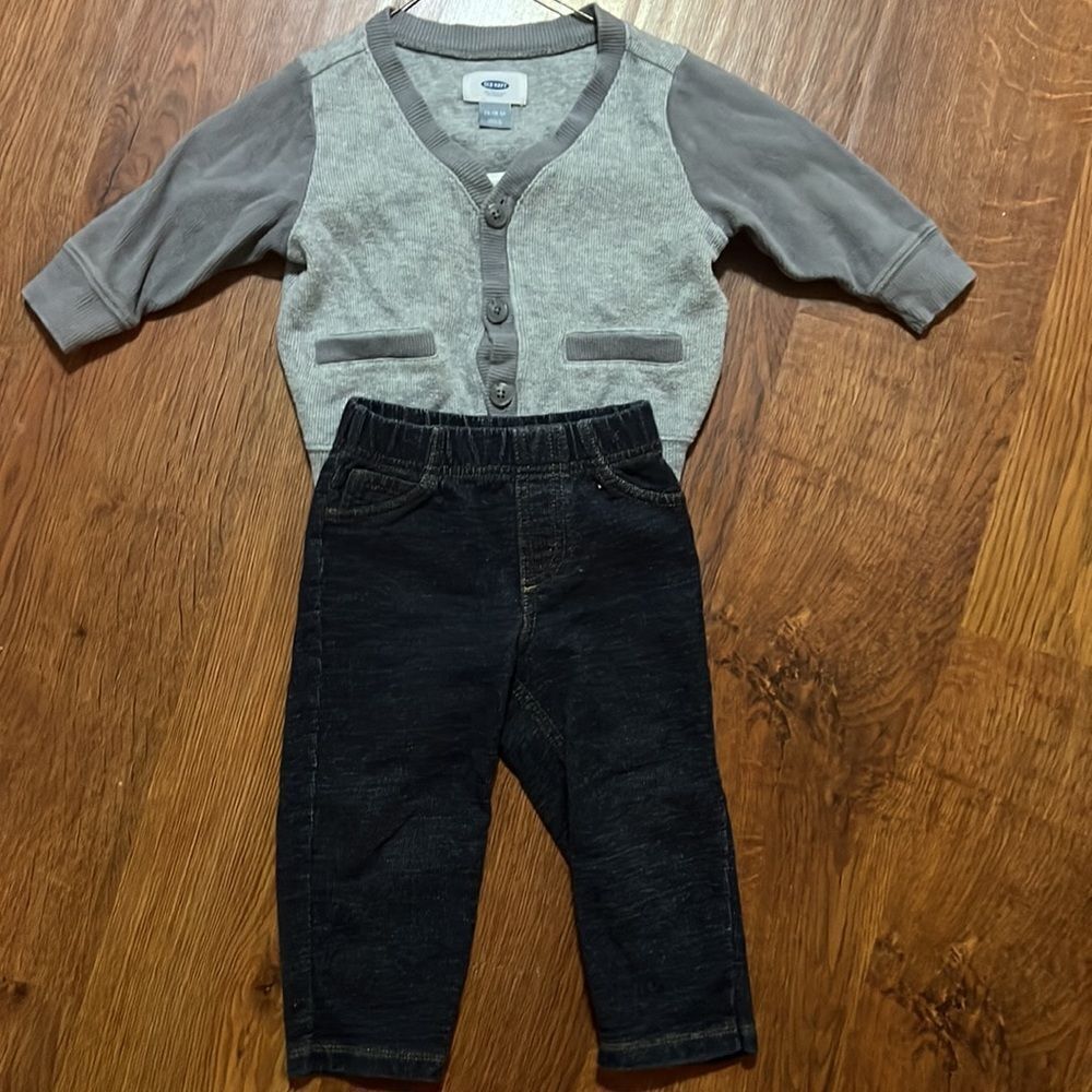 Old Navy Cardigan and Carters Pants Bundle